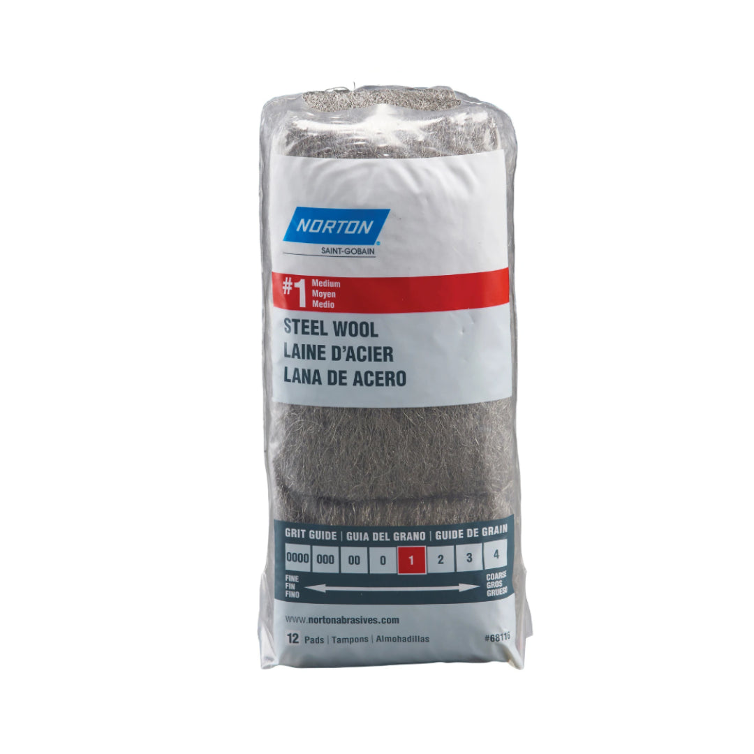 Norton - Laine d'acier (paquet de 12)