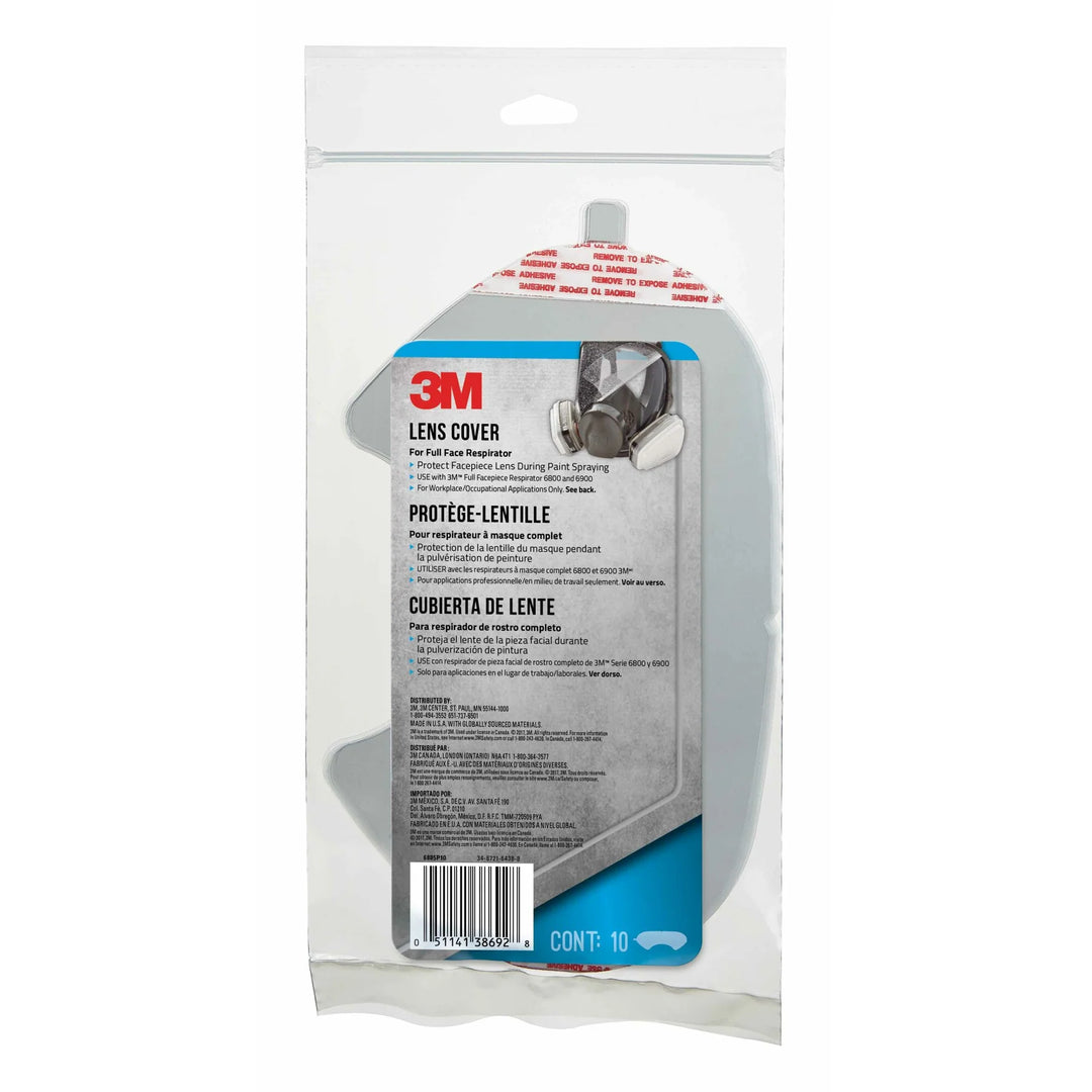 3M - Lens Protector for Full Face Respirator Mask 6800 and 6900 10/pack