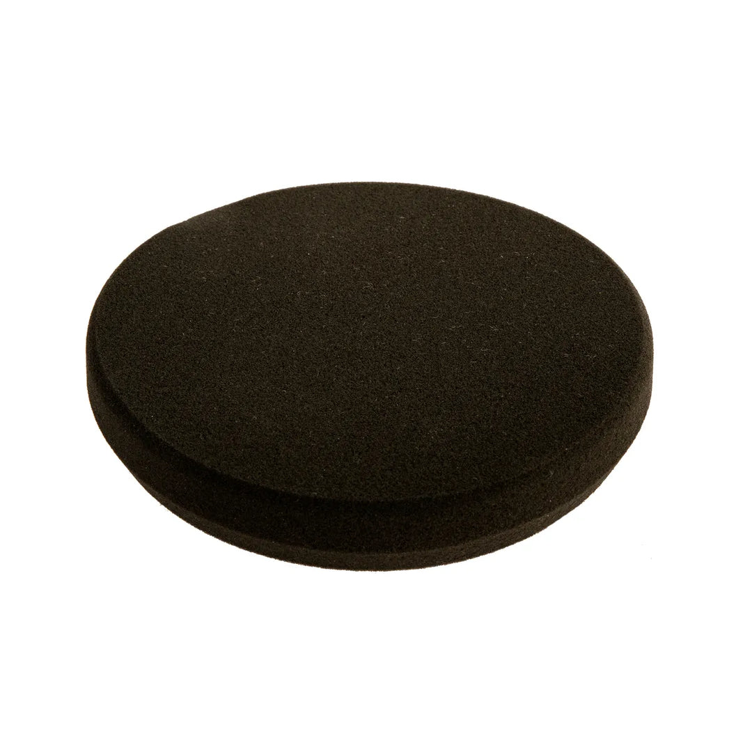 Mirka - Tampon de polissage en mousse plate noire de 6" x 1"