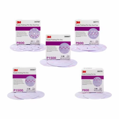 3M Hookit Purple Finishing Film Disc 260L