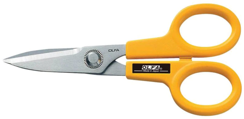 Stainless steel scissors with serrated edges