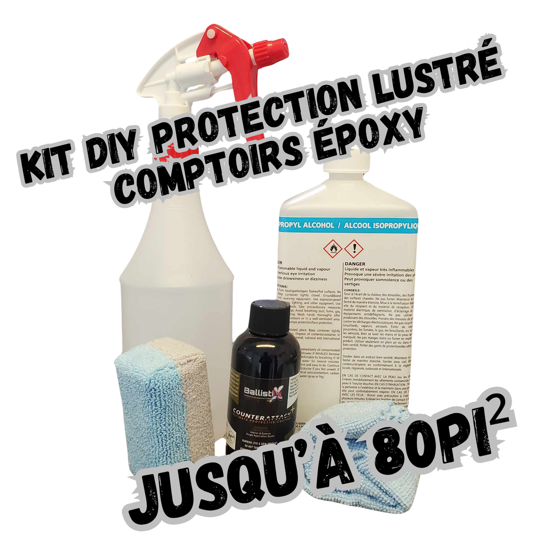 Ensemble DIY de Protection Lustré pour Comptoirs en Époxy