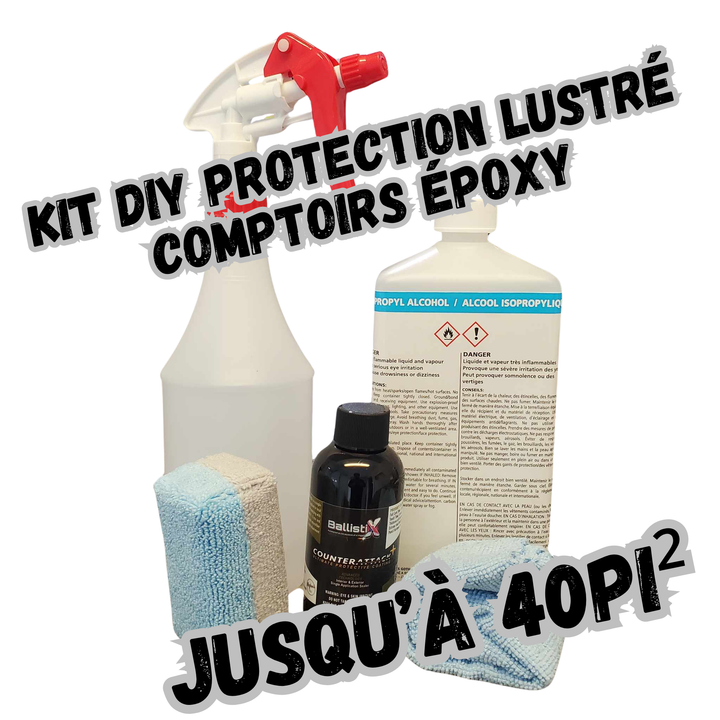 Ensemble DIY de Protection Lustré pour Comptoirs en Époxy