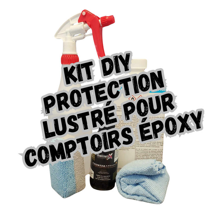 Ensemble DIY de Protection Lustré pour Comptoirs en Époxy