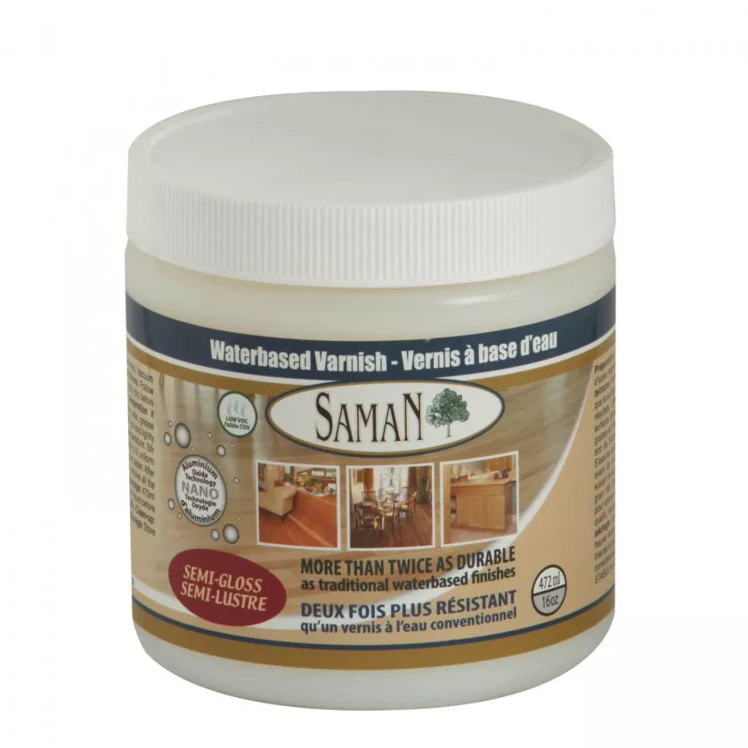 Vernis intérieur à base d'eau clair lustré - 236 mL SamaN main image 1