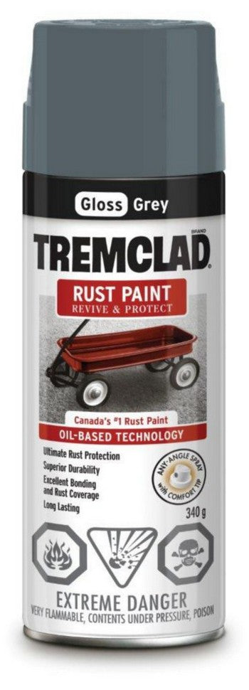 TREMCLAD Peinture antirouille gris lustré