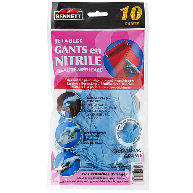 Bennett - Gants jetables en nitrile