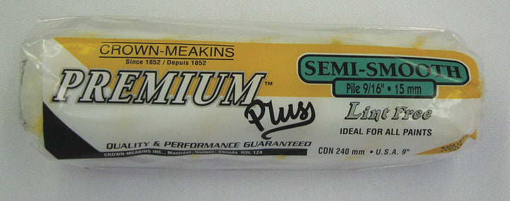 Crown Meakins Premium Plus- Rouleau Semi-Lisse 9.5" 15mm