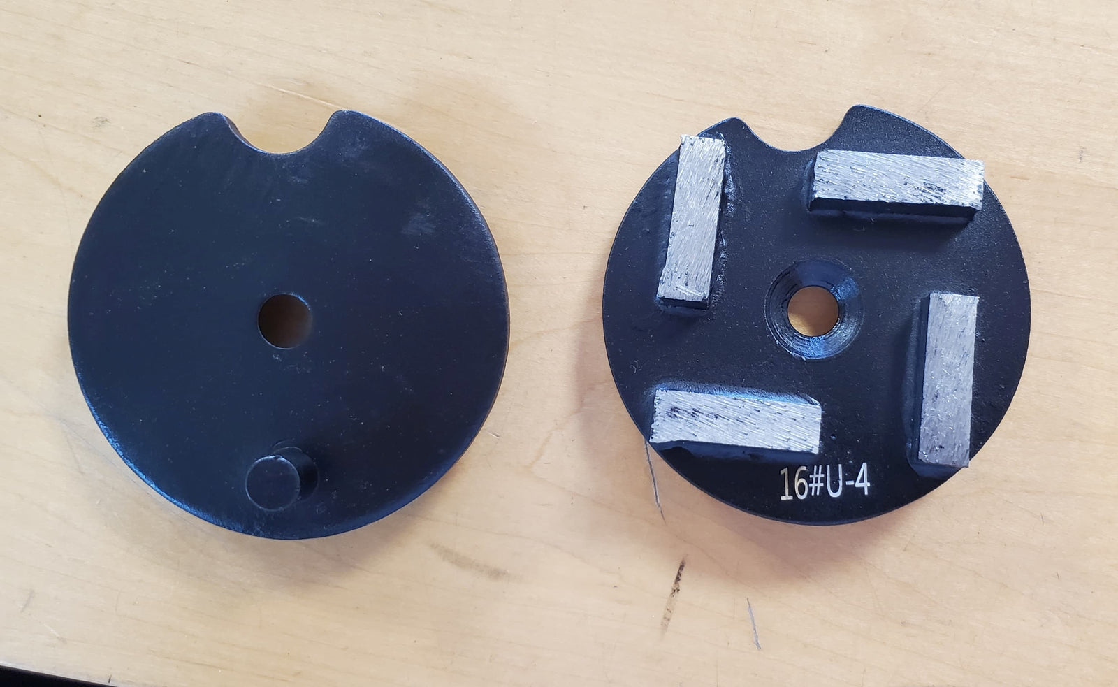 Meules diamantées JS Floor 4 segments + Demi-lune