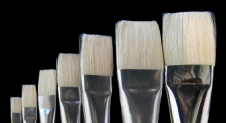 Bennett - White Bristle Artist Brushes