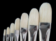 Bennett - White Bristle Artist Brushes