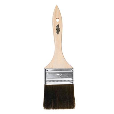 Brush with Wooden Handle, Black Bristles