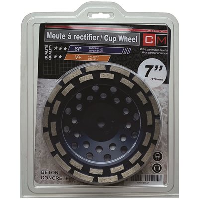 CM Equip - Cup Wheel Double Rangée