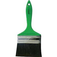 Bennett - Black Polyester Bristle Brush, Green Handle, Economical