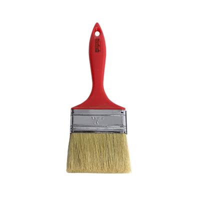 Brush with red plastic handle