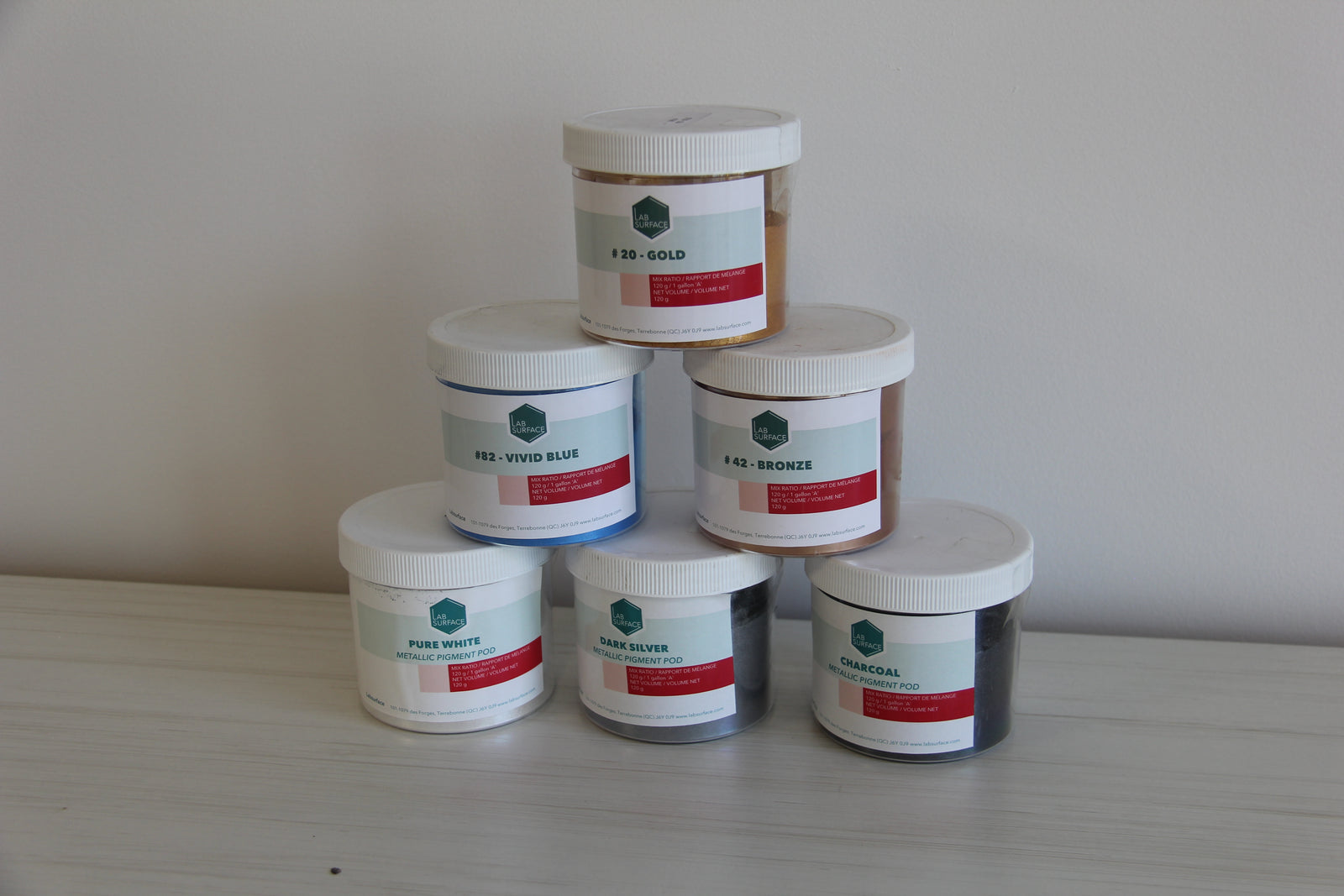 Pigment de couleur métallique Labsurface