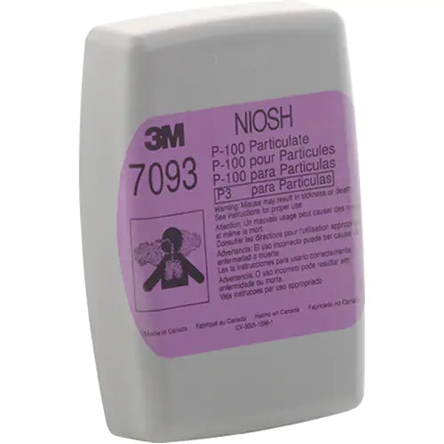 2 Cartouches Filtres P100 AOSAFETY R57B • Remplacement • NIOSH • Made In USA